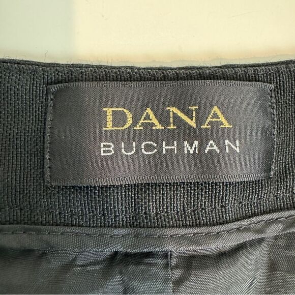Dana Buchman Black Linen Blend Trouser Pants 14 - Picture 4 of 9